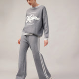 Women's sweater and trousers with cashmere