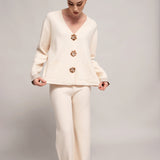 Women's sweater and trousers with cashmere