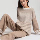Women's sweater and trousers with cashmere