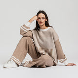 Women's sweater and trousers with cashmere