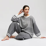 Women's sweater and trousers with cashmere