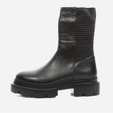 Women's leather boots with insulation