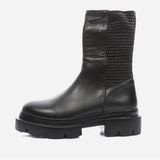Women's leather boots with insulation