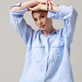 Women's linen shirt, Oversized