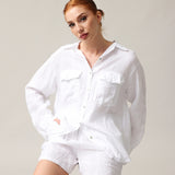Women's linen shirt, Oversized