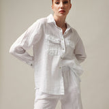 Women's linen shirt, Oversized