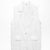 Women's linen waistcoat