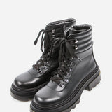 Women's leather boots with insulation