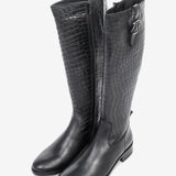 Women's leather long boots