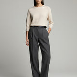 Women's jumper with baby alpaca wool