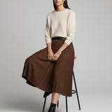 Women's jumper with baby alpaca wool