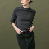 Women's jumper with baby alpaca wool