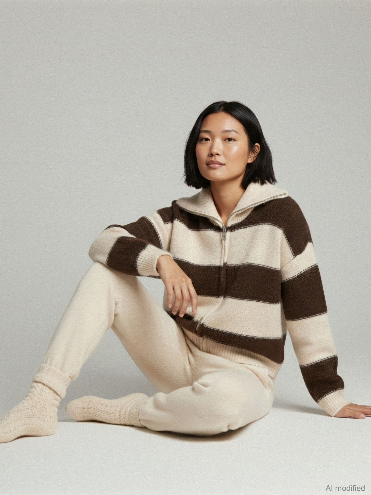 Women's cardigan with wool
