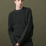 Women's jumper with alpaca wool