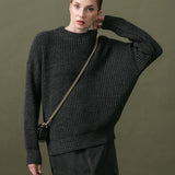 Women's jumper with alpaca wool