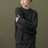 Women's jumper with alpaca wool