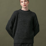 Women's jumper with alpaca wool