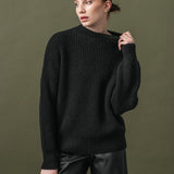 Women's jumper with alpaca wool