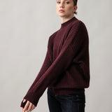 Women's jumper with alpaca wool