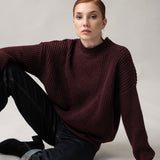 Women's jumper with alpaca wool