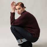 Women's jumper with alpaca wool