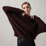 Women's jumper with alpaca wool