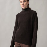 Women's jumper with alpaca wool