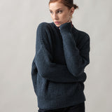 Women's jumper with alpaca wool