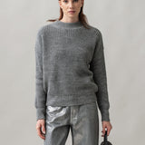 Women's jumper with alpaca wool