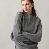 Women's jumper with alpaca wool