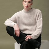 Women's jumper with alpaca wool