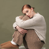 Women's jumper with alpaca wool