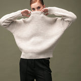 Women's jumper with alpaca wool