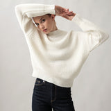 Women's jumper with alpaca wool