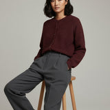 Women's cardigan with wool