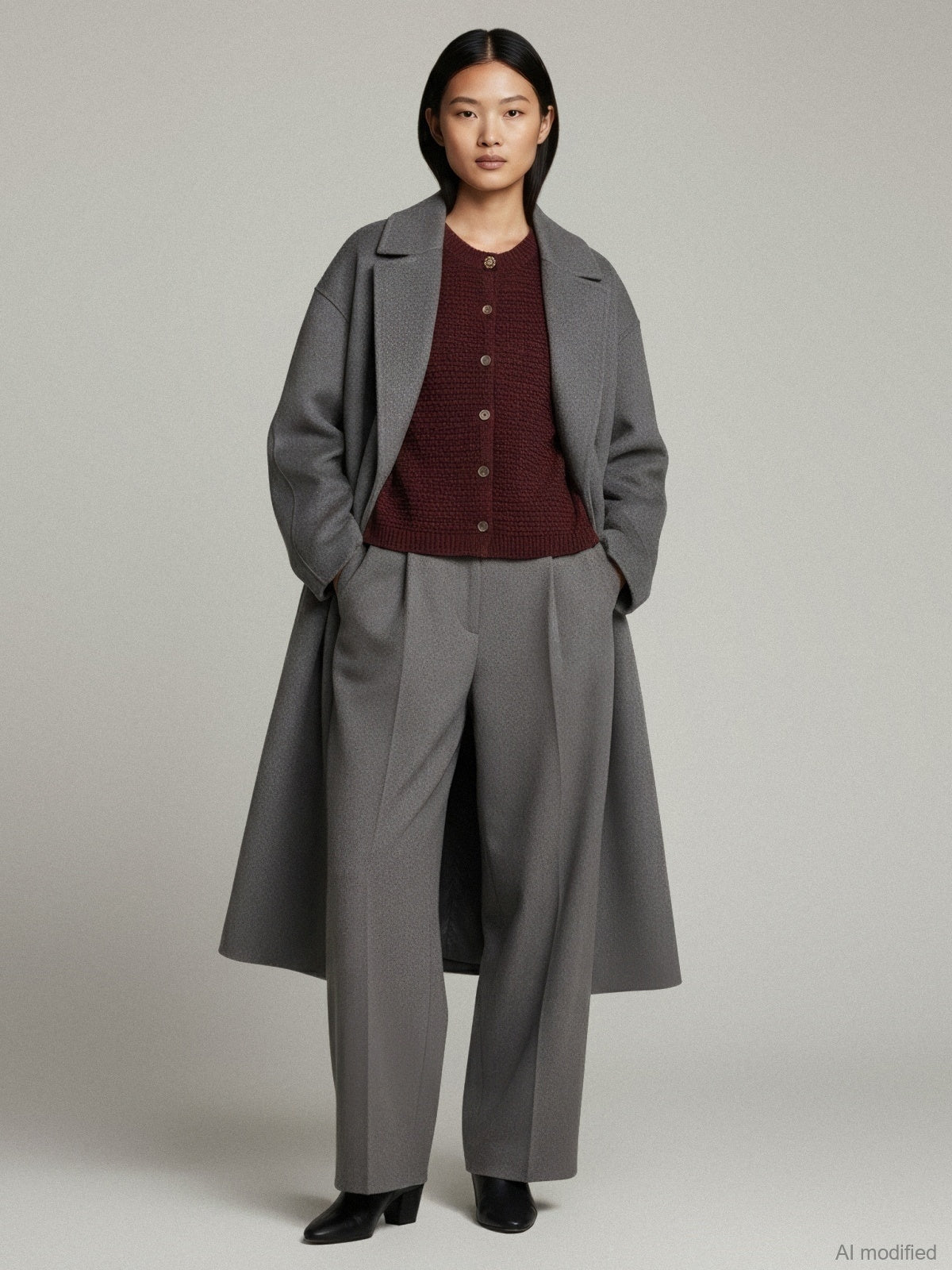 Women's cardigan with wool