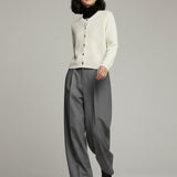 Women's cardigan with wool