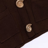 Women's knitted waistcoat and trousers