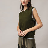 Women's waistcoat with angora wool