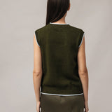 Women's waistcoat with angora wool