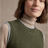 Women's waistcoat with angora wool