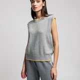 Women's waistcoat with angora wool