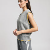 Women's waistcoat with angora wool
