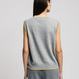 Women's waistcoat with angora wool