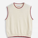 Women's waistcoat with angora wool