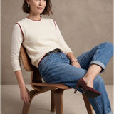 Women's waistcoat with angora wool