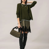 Women's cardigan with angora wool