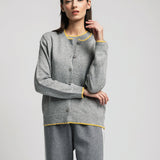 Women's cardigan with angora wool