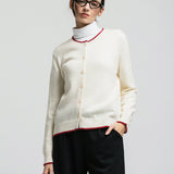 Women's cardigan with angora wool