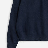 Women's polo jumper with angora wool